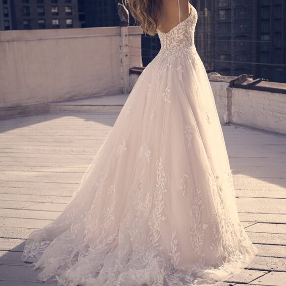 Maggie Sottero Wedding Gown Terra Size 14 - Picture 3 of 6